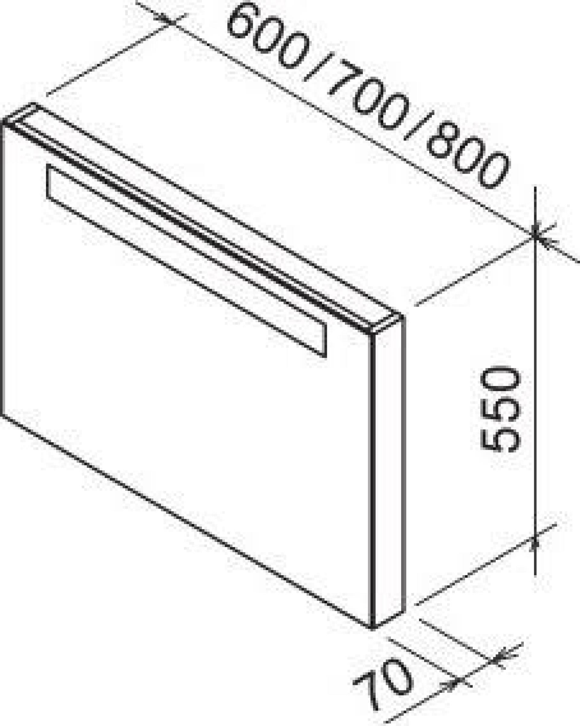 Зеркало 80 см Ravak Classic X000000955, капучино