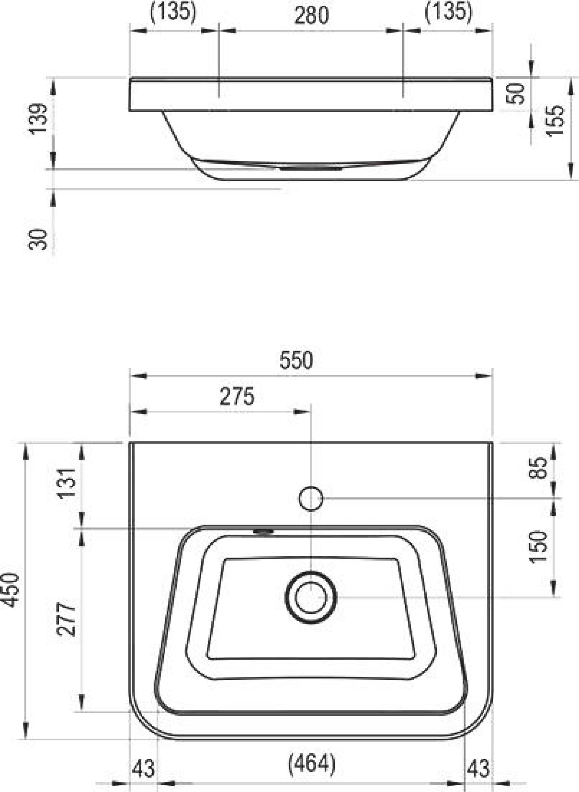 Тумба с раковиной Ravak SD 10° 55 темный орех