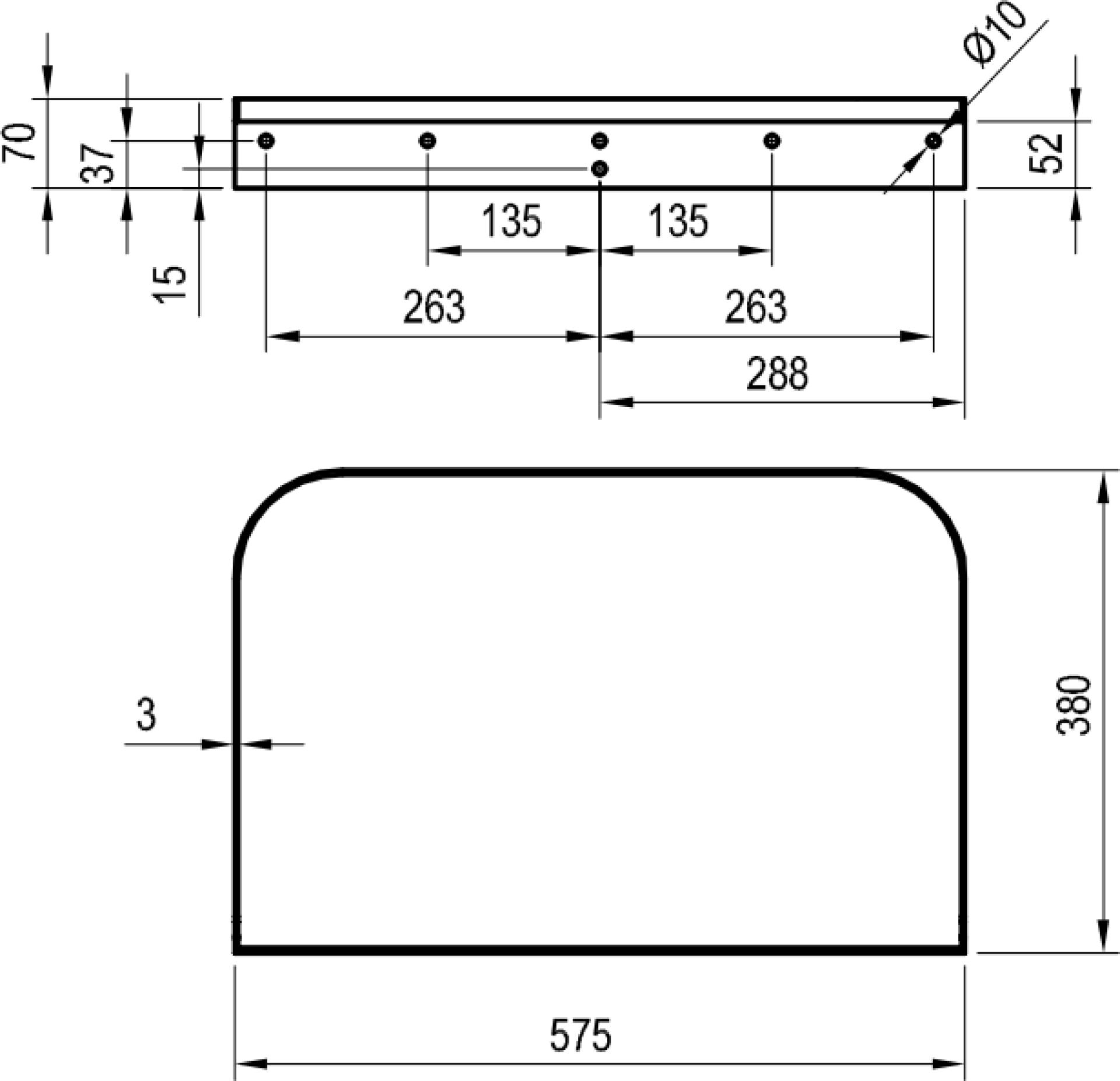 Консоль для раковины Ravak Yard X01778, белый