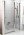 Душевая дверь Ravak Chrome CSD2-120 сатин+транспарент 0QVGCU00Z1
