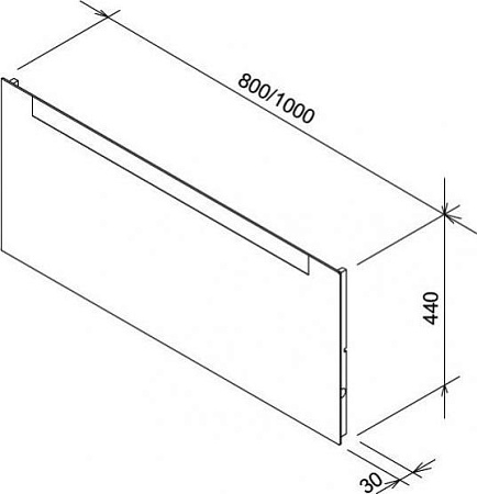 Зеркало с подсветкой 100 см Ravak Clear 1000 X000000765